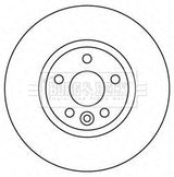 Borg & Beck - BRAKE DISC PAIR - BBD4567 - Fits: Ford Mondeo, Galaxy, S-Max 07-