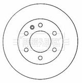 Borg & Beck - BRAKE DISC PAIR - BBD4570 - Fits: Merc Sprinter 209-518  06-