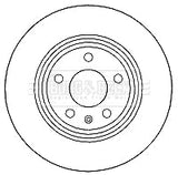 Borg & Beck - BRAKE DISC PAIR - BBD4635 - Fits: Audi A4 / A5 07-