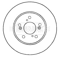 Borg & Beck - BRAKE DISC PAIR - BBD4639 - Fits: Honda CRV III 07-