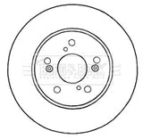 Borg & Beck - BRAKE DISC PAIR - BBD4639 - Fits: Honda CRV III 07-