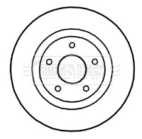 Borg & Beck - BRAKE DISC PAIR - BBD4657 - Fits: Nissan Qashqai 07 -