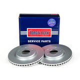 Borg & Beck - BRAKE DISC PAIR - BBD4657 - Fits: Nissan Qashqai 07 -