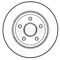 Borg & Beck - BRAKE DISC PAIR - BBD4661 - Fits: Jeep Grand Cherokee 05 -