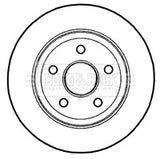 Borg & Beck - BRAKE DISC PAIR - BBD4661 - Fits: Jeep Grand Cherokee 05 -