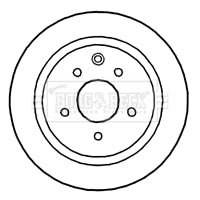 Borg & Beck - BRAKE DISC PAIR - BBD4670 - Fits: Nissan Qashqai 07-