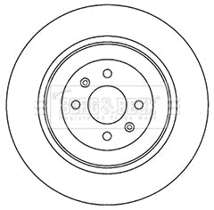 Borg & Beck - BRAKE DISC PAIR - BBD4695 - Fits: Rover MG TF,ZT-T 01 - 05