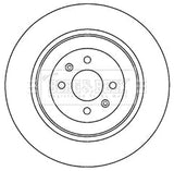 Borg & Beck - BRAKE DISC PAIR - BBD4695 - Fits: Rover MG TF,ZT-T 01 - 05