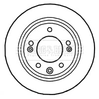Borg & Beck - BRAKE DISC PAIR - BBD4699 - Fits: Hyundai i30, Kia cee'd 07-