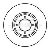 Borg & Beck - BRAKE DISC PAIR - BBD4724 - Fits: Ford Escort 75-80, Cortina -82