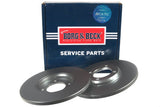 Borg & Beck - BRAKE DISC PAIR - BBD4724 - Fits: Ford Escort 75-80, Cortina -82