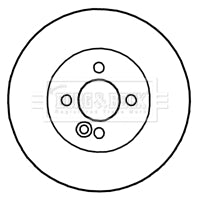 Borg & Beck - BRAKE DISC PAIR - BBD4732 - Fits: Mini 06-