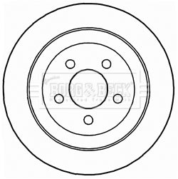 Borg & Beck - BRAKE DISC PAIR - BBD4735 - Fits: Jeep Cherokee 07-