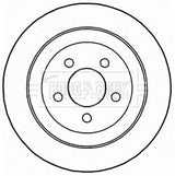 Borg & Beck - BRAKE DISC PAIR - BBD4735 - Fits: Jeep Cherokee 07-