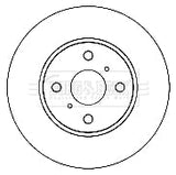 Borg & Beck - BRAKE DISC PAIR - BBD4740 - Fits: Toyota iQ 09-