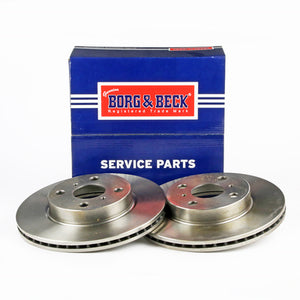 Borg & Beck - BRAKE DISC PAIR - BBD4740 - Fits: Toyota iQ 09-