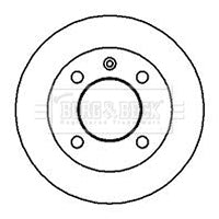 Borg & Beck - BRAKE DISC PAIR - BBD4749 - Fits: Ford Fiesta (exc.XR2) 76-91