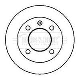 Borg & Beck - BRAKE DISC PAIR - BBD4749 - Fits: Ford Fiesta (exc.XR2) 76-91
