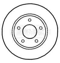 Borg & Beck - BRAKE DISC PAIR - BBD4752 - Fits: Mitsubishi Lancer 08-