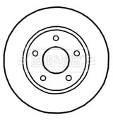 Borg & Beck - BRAKE DISC PAIR - BBD4752 - Fits: Mitsubishi Lancer 08-