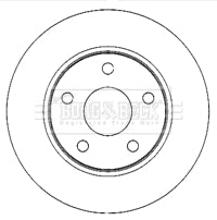 Borg & Beck - BRAKE DISC PAIR - BBD4768 - Fits: Jeep Cherokee 08-