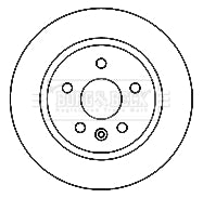 Borg & Beck - BRAKE DISC PAIR - BBD4798 - Fits: Vauxhall Astra 09-