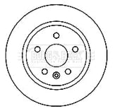 Borg & Beck - BRAKE DISC PAIR - BBD4798 - Fits: Vauxhall Astra 09-