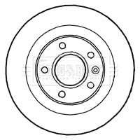 Borg & Beck - BRAKE DISC PAIR - BBD4799 - Fits: Vauxhall Astra 09-