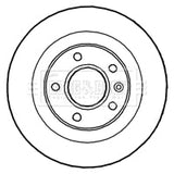 Borg & Beck - BRAKE DISC PAIR - BBD4799 - Fits: Vauxhall Astra 09-