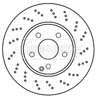 Borg & Beck - BRAKE DISC PAIR - BBD4800 - Fits: Mercedes C Class (W204) 07-