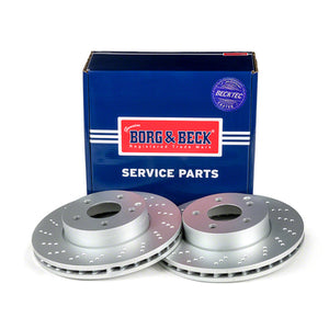 Borg & Beck - BRAKE DISC PAIR - BBD4800 - Fits: Mercedes C Class (W204) 07-