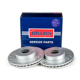 Borg & Beck - BRAKE DISC PAIR - BBD4800 - Fits: Mercedes C Class (W204) 07-