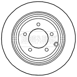 Borg & Beck - BRAKE DISC PAIR - BBD4820 - Fits: Dodge Caliber 06-