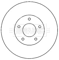Borg & Beck - BRAKE DISC PAIR - BBD4821 - Fits: Dodge Caliber 06-