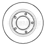 Borg & Beck - BRAKE DISC PAIR - BBD4876 - Fits: Land Rover 90/110 82-94