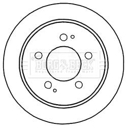 Borg & Beck - BRAKE DISC PAIR - BBD5169 - Fits: Ssangyong Kyron,Rexton 10/04-