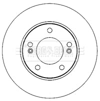 Borg & Beck - BRAKE DISC PAIR - BBD5189 - Fits: Ssangyong Rodius 2.7XDi 05/05-