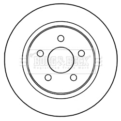 Borg & Beck - BRAKE DISC PAIR - BBD5210 - Fits: Ford C-Max, Grand C-Max 08/10-