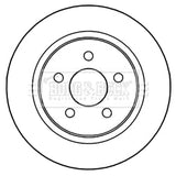 Borg & Beck - BRAKE DISC PAIR - BBD5210 - Fits: Ford C-Max, Grand C-Max 08/10-