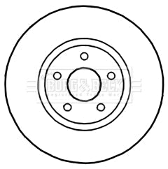 Borg & Beck - BRAKE DISC PAIR - BBD5218 - Fits: Ford Mondeo, Galaxy, S-Max 07-
