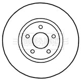 Borg & Beck - BRAKE DISC PAIR - BBD5218 - Fits: Ford Mondeo, Galaxy, S-Max 07-