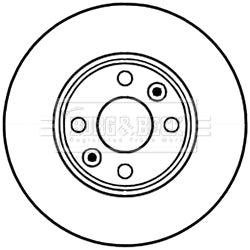 Borg & Beck - BRAKE DISC PAIR - BBD5226 - Fits: Renault Kangoo SWB 02/08-