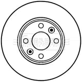 Borg & Beck - BRAKE DISC PAIR - BBD5226 - Fits: Renault Kangoo SWB 02/08-