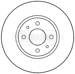Borg & Beck - BRAKE DISC PAIR - BBD5242 - Fits: Fiat 500 0.9 09/09-