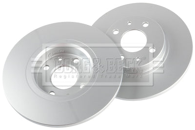 Borg & Beck - BRAKE DISC PAIR - BBD5242 - Fits: Fiat 500 0.9 09/09-