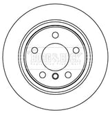 Borg & Beck - BRAKE DISC PAIR - BBD5265 - Fits: BMW 1 Ser(F20,21) 11/10-
