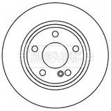 Borg & Beck - BRAKE DISC PAIR - BBD5269 - Fits: Merc.A,B Class(W176,246)11/11-