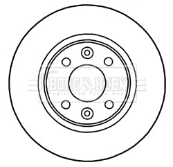 Borg & Beck - BRAKE DISC PAIR - BBD5328 - Fits: Renault Clio IV 11/12-