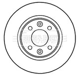 Borg & Beck - BRAKE DISC PAIR - BBD5328 - Fits: Renault Clio IV 11/12-