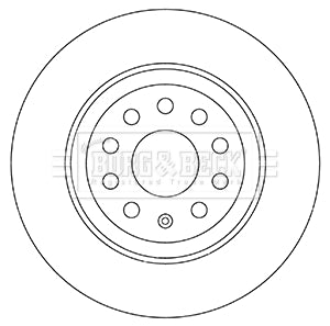 Borg & Beck - BRAKE DISC PAIR - BBD5331 - Fits: VW Golf VII (5G1) 11/12-